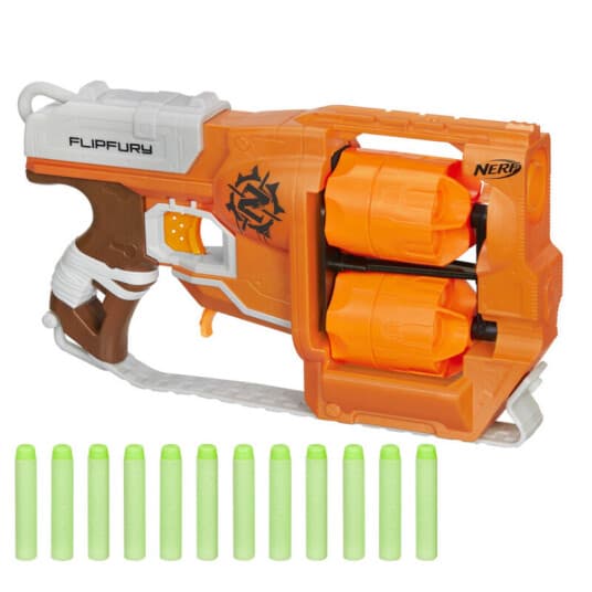 Nerf Zombie Strike - Flipfury Blaster - 12 Piler