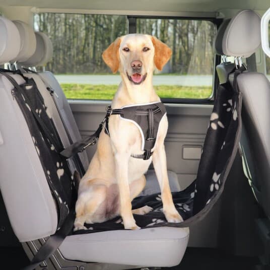 Trixie Car seat cover narrow with side panels divisible 0.5 1.45 m black/beige