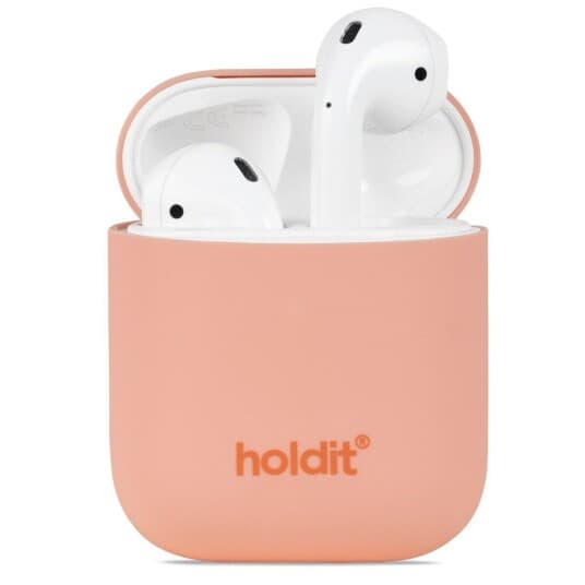 Airpods Ladeboksdeksel Holdit 1/2 Gen, Silikon, Pink Peach