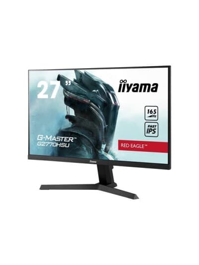 Iiyama G-Master Red Eagle G2770hsu-B1 - Led-Skjerm - 27" - 1920 X 1080 Full Hd (1080P) @ 165 Hz - Fast Ips - 250 Cd/M² - 1100:1 - 0.8 Ms - Hdmi, Displayport - Høyttalere - Matt Svart