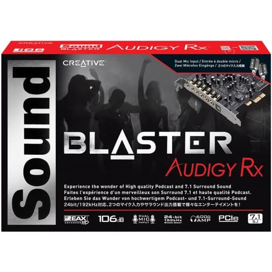 Creative Sound Blaster Audigy Rx - Lydkort - 24 Bit - 192 Khz - 106 Db Snr - 7.1 - Pcie - Creative E-Mu