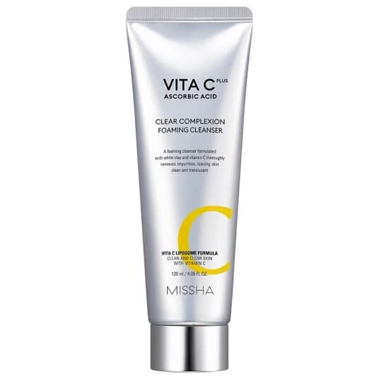 Missha_Vita C Plus Clear Complexion Foaming Cleanser Rensende Ansiktsskum Med Vitamin C 120Ml