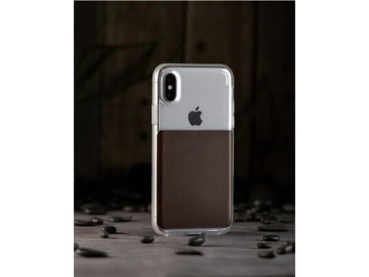 Nomad Nomad Case Clear Leather Brown Iphone X/Xs