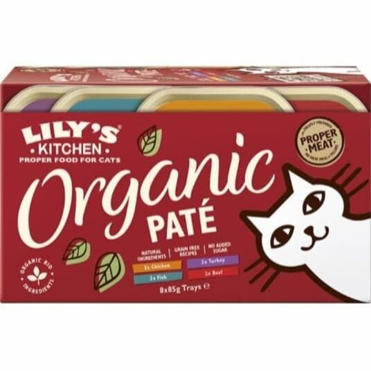 Lilys Kitchen Lilys K. Organic Paté Trays Multipack 8X85g