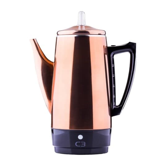 C3 Basic Percolator, Elektrisk kaffetrakter, 1,8 l, Malt kaffe, 875 W, Rustfritt stål