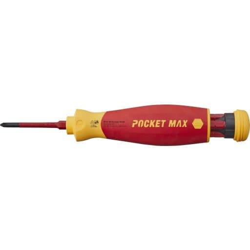 Wiha Pocket Max - Screwdriver Handle With Bit Set - 4 Deler